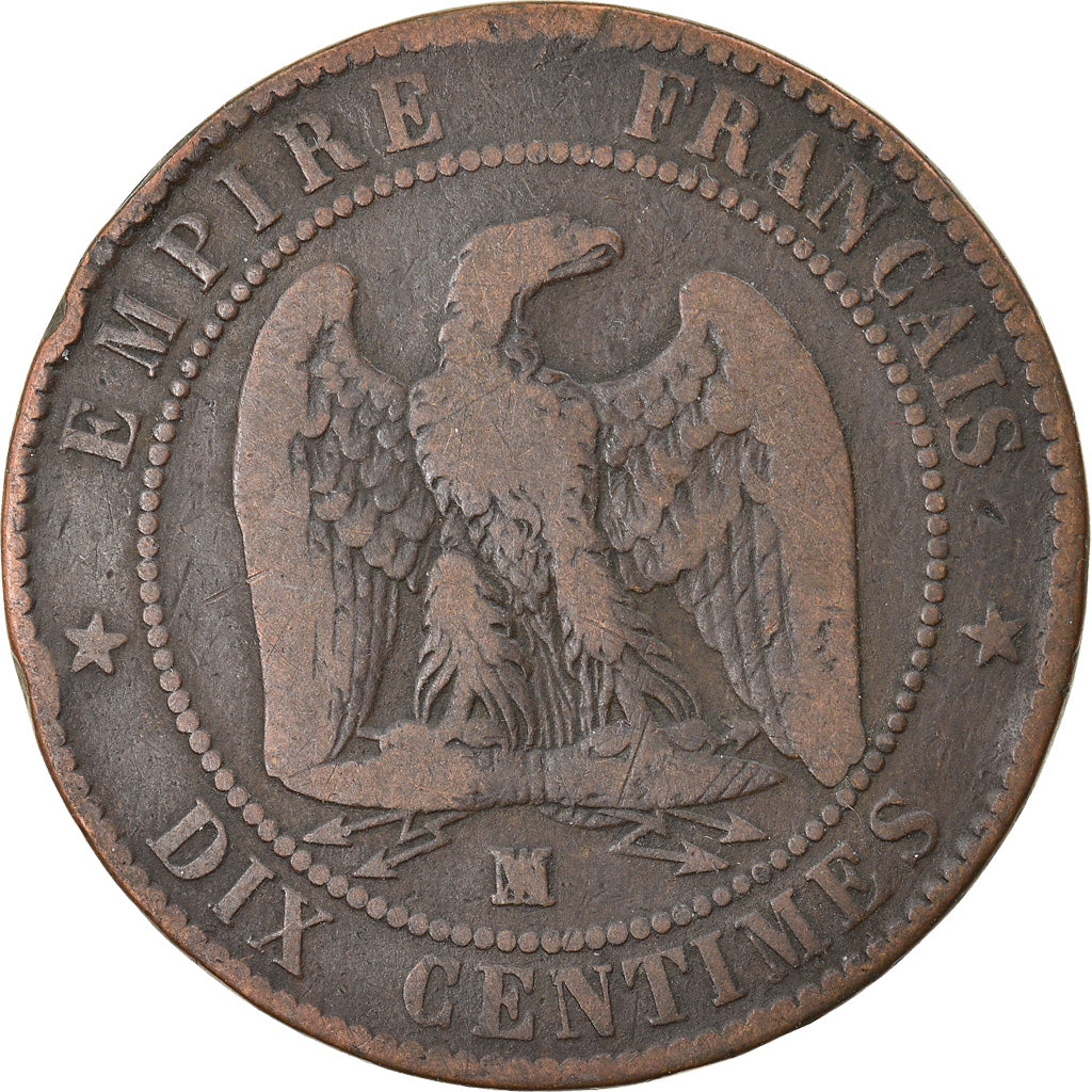 Coin, France, Napoleon III, Napoléon III, 10 Centimes, 1854, Marseille