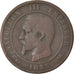 Moeda, França, Napoleon III, Napoléon III, 10 Centimes, 1855, Rouen