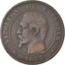 Coin, France, Napoleon III, Napoléon III, 10 Centimes, 1855, Strasbourg