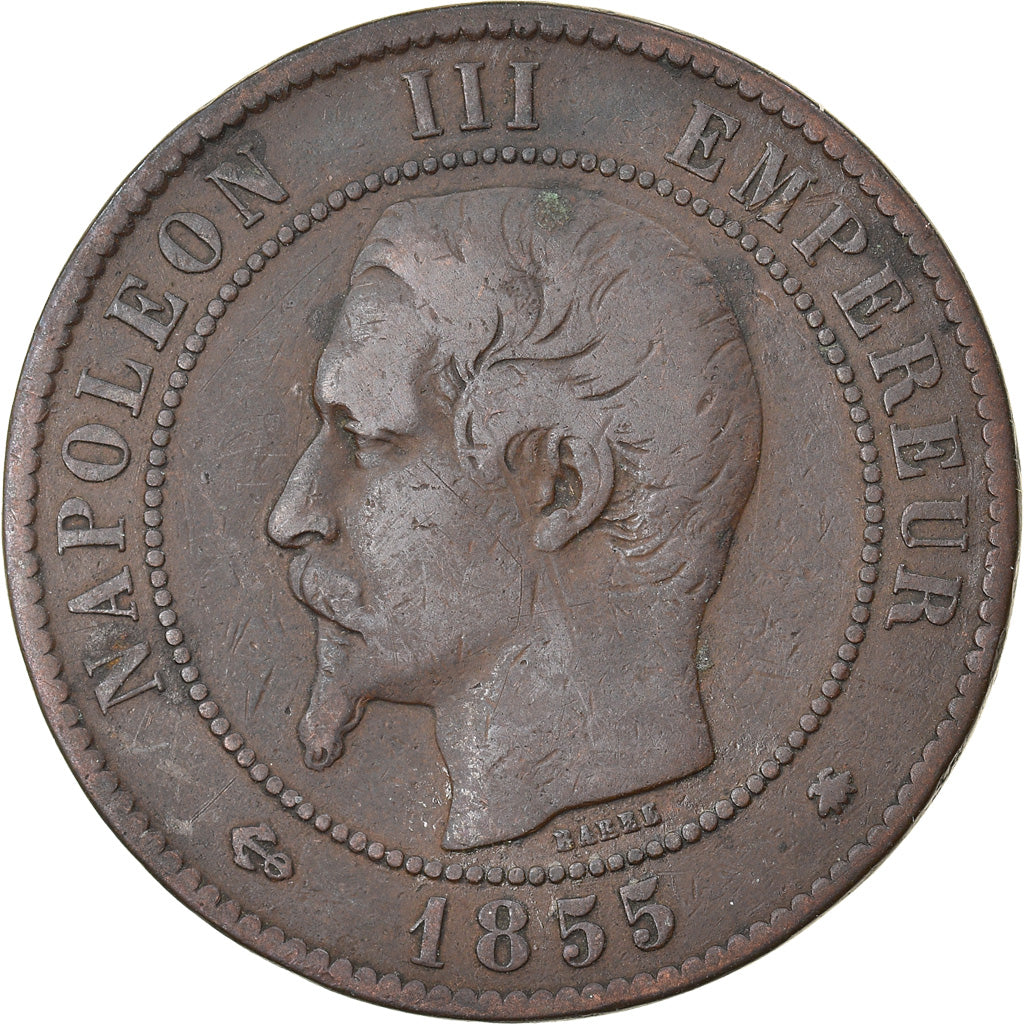 Coin, France, Napoleon III, Napoléon III, 10 Centimes, 1855, Strasbourg