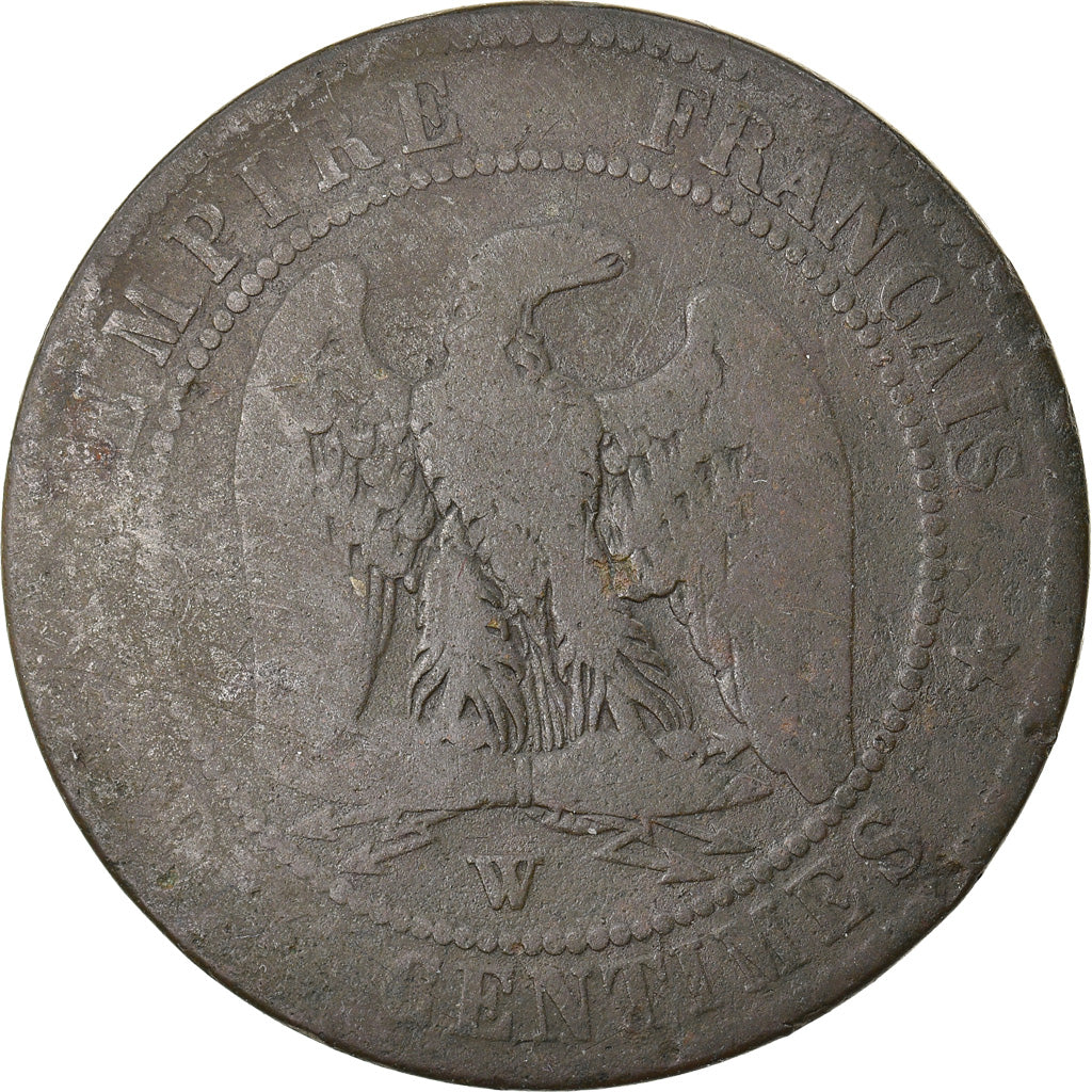 Moneta, Francja, Napoleon III, Napoléon III, 10 Centimes, 1855, Lille