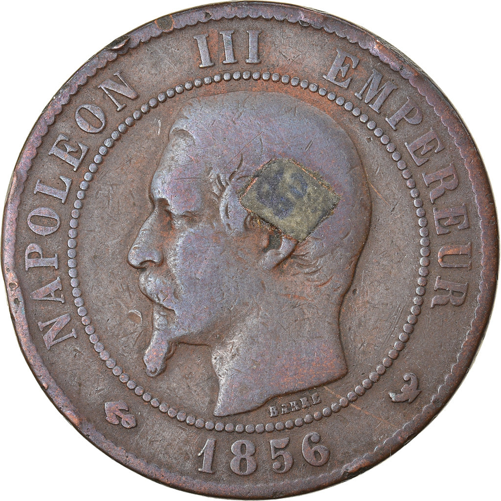 Moneta, Francja, Napoleon III, Napoléon III, 10 Centimes, 1856, Lille