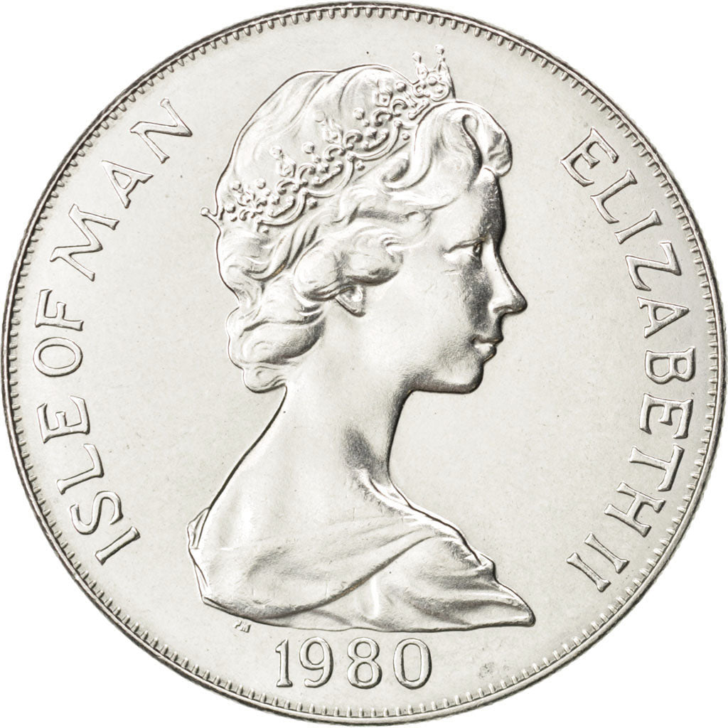 Ile de Man, Elizabeth II, 1 Crown 1980, KM 68