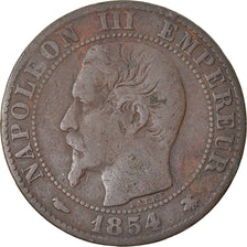 Monnaie, France, Napoleon III, Napoléon III, 5 Centimes, 1854, Strasbourg, TB+