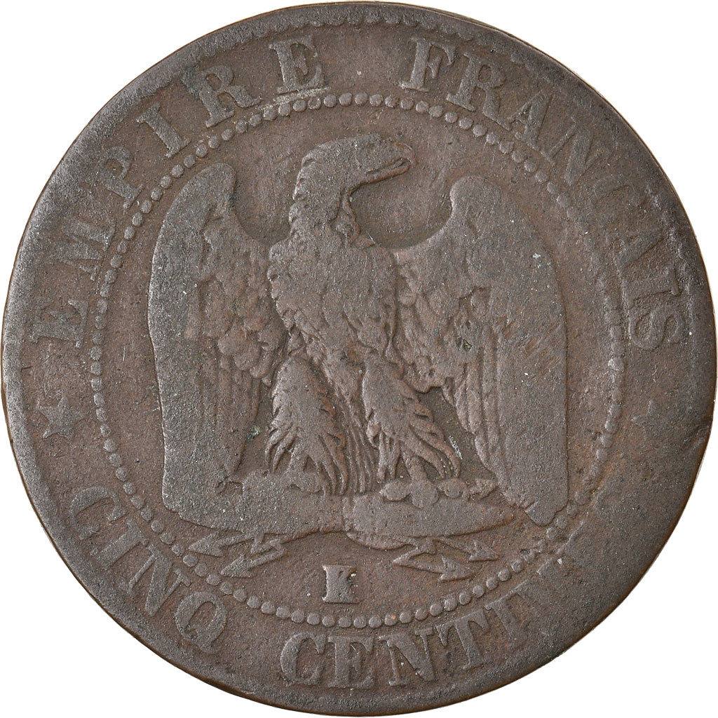 Münze, Frankreich, Napoleon III, Napoléon III, 5 Centimes, 1856, Bordeaux, S+