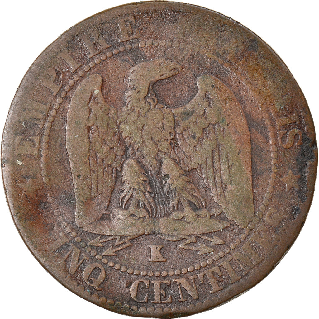 Coin, France, Napoleon III, Napoléon III, 5 Centimes, 1862, Bordeaux