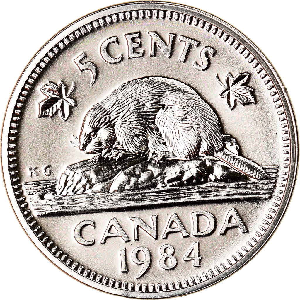Coin, Canada, Elizabeth II, 5 Cents, 1984, Royal Canadian Mint, Ottawa, MS(63)