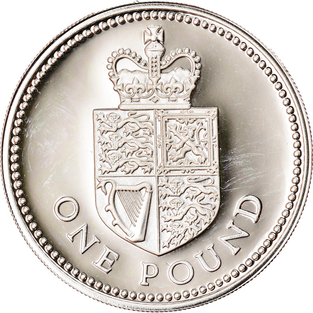 Coin, Great Britain, Elizabeth II, Pound, 1988, AU(50-53), Silver, KM:954a