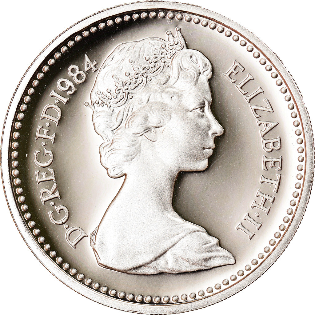 Coin, Great Britain, Elizabeth II, Pound, 1984, MS(64), Silver, KM:934a