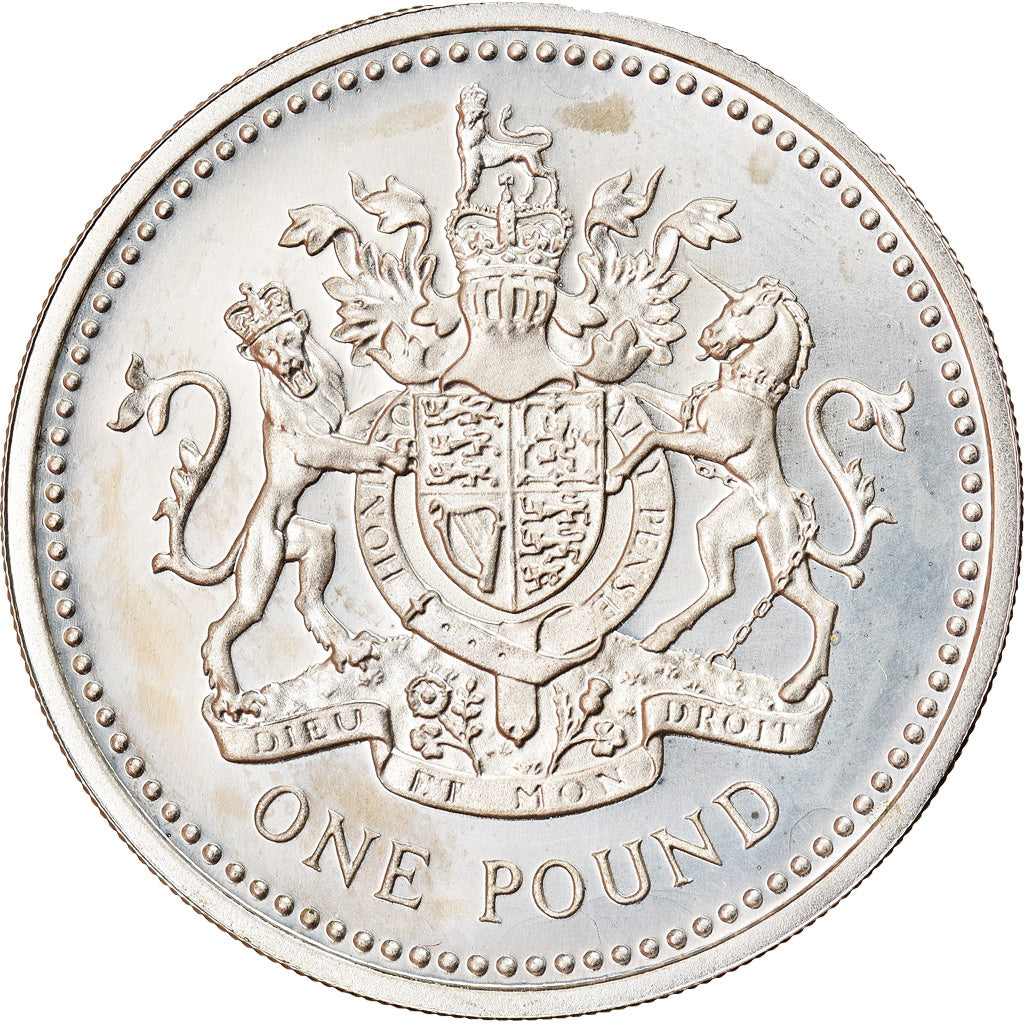 Coin, Great Britain, Elizabeth II, Pound, 1983, AU(50-53), Silver, KM:933a