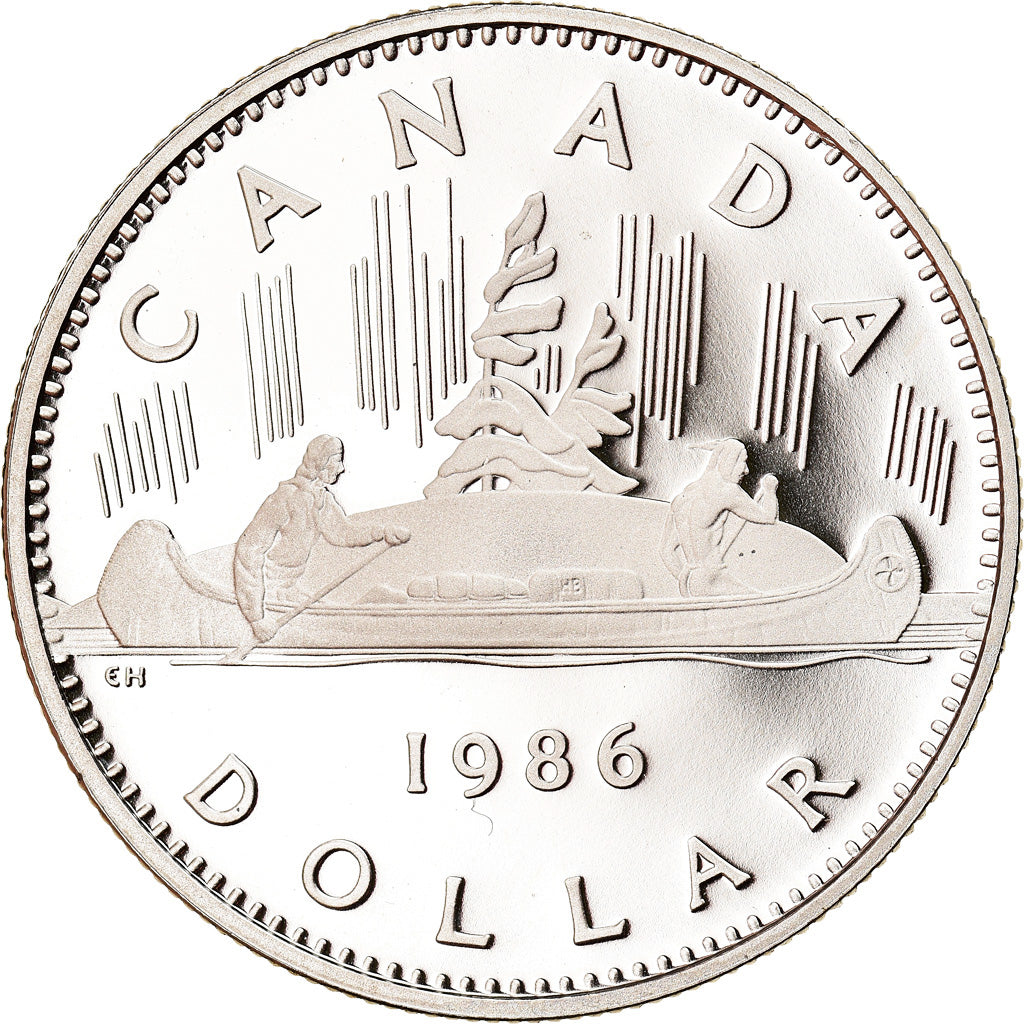 Coin, Canada, Elizabeth II, Dollar, 1986, Royal Canadian Mint, Ottawa, MS(64)