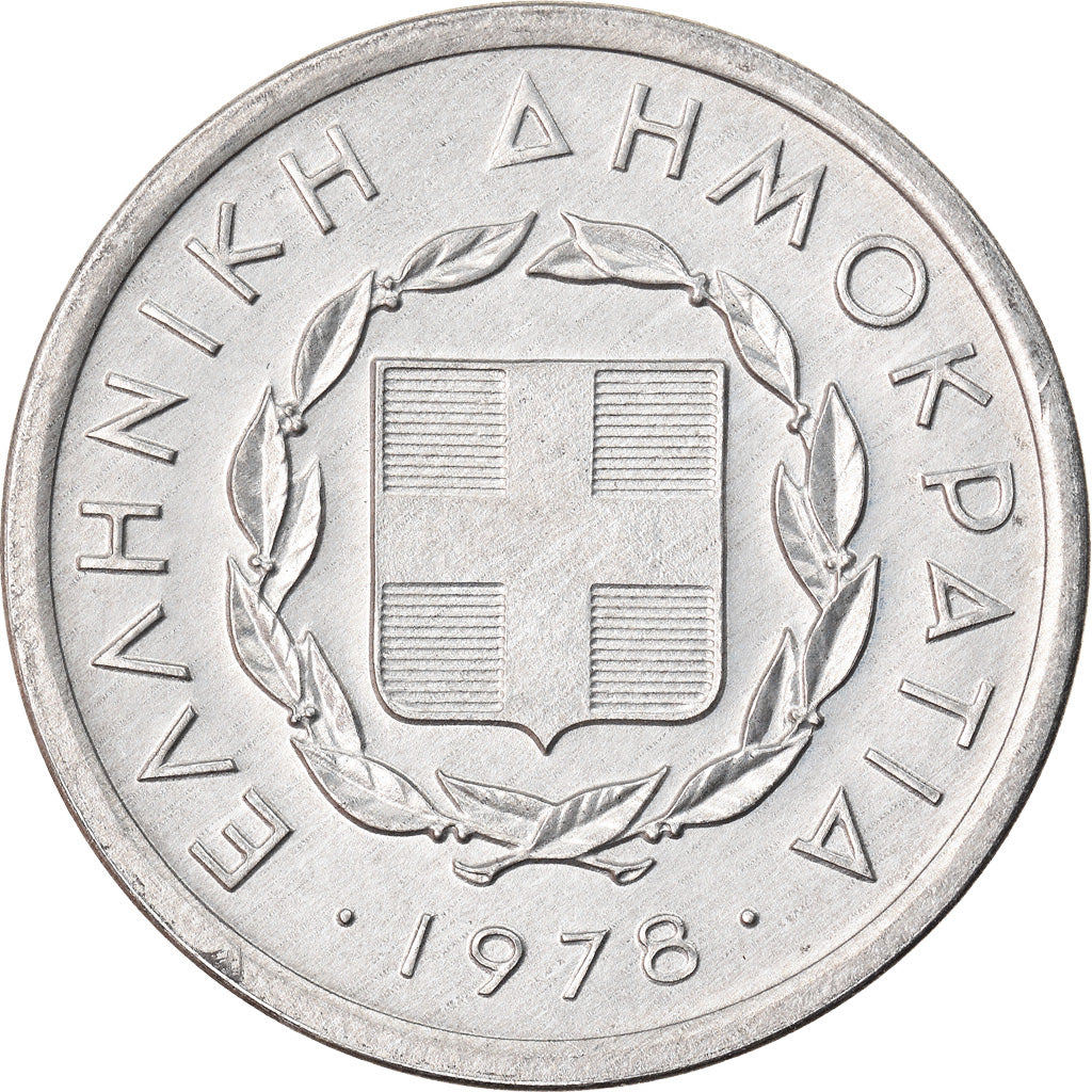 Coin, Greece, 20 Lepta, 1978, MS(60-62), Aluminum, KM:114