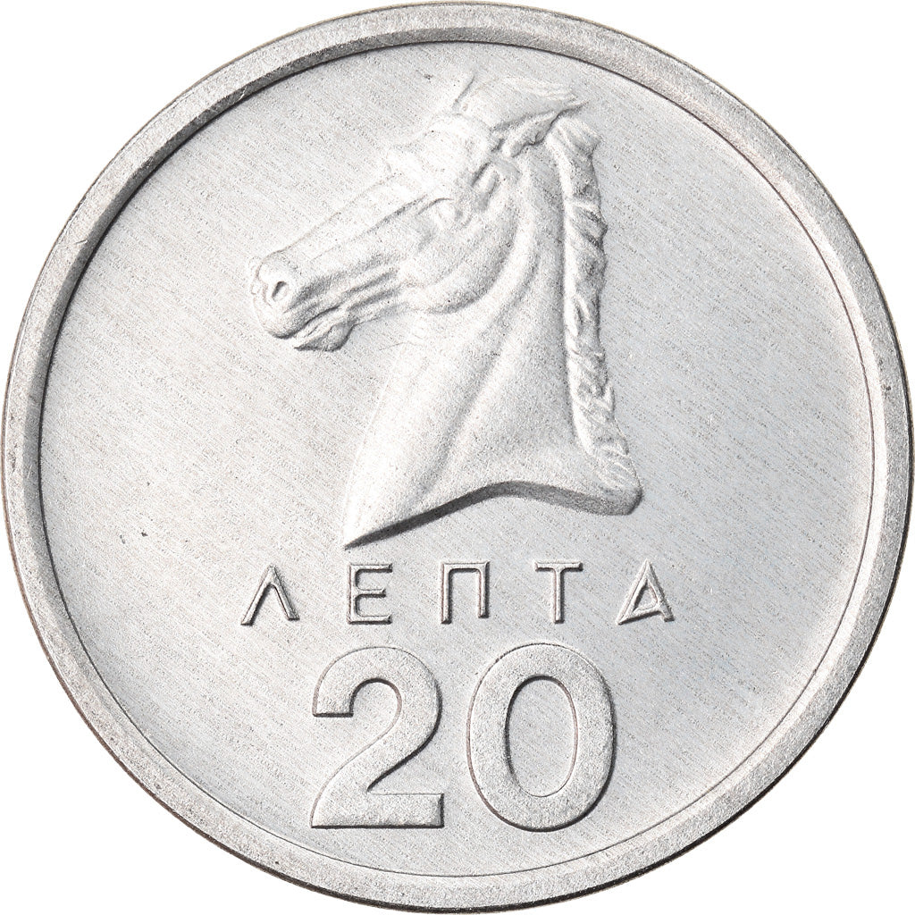 Coin, Greece, 20 Lepta, 1978, MS(60-62), Aluminum, KM:114