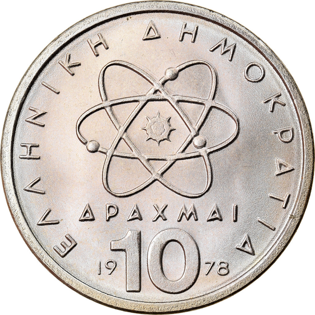 Münze, Griechenland, 10 Drachmai, 1978, UNZ, Copper-nickel, KM:119