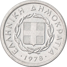 Coin, Greece, 10 Lepta, 1978, MS(63), Aluminum, KM:113