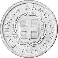 Coin, Greece, 10 Lepta, 1976, MS(60-62), Aluminum, KM:113