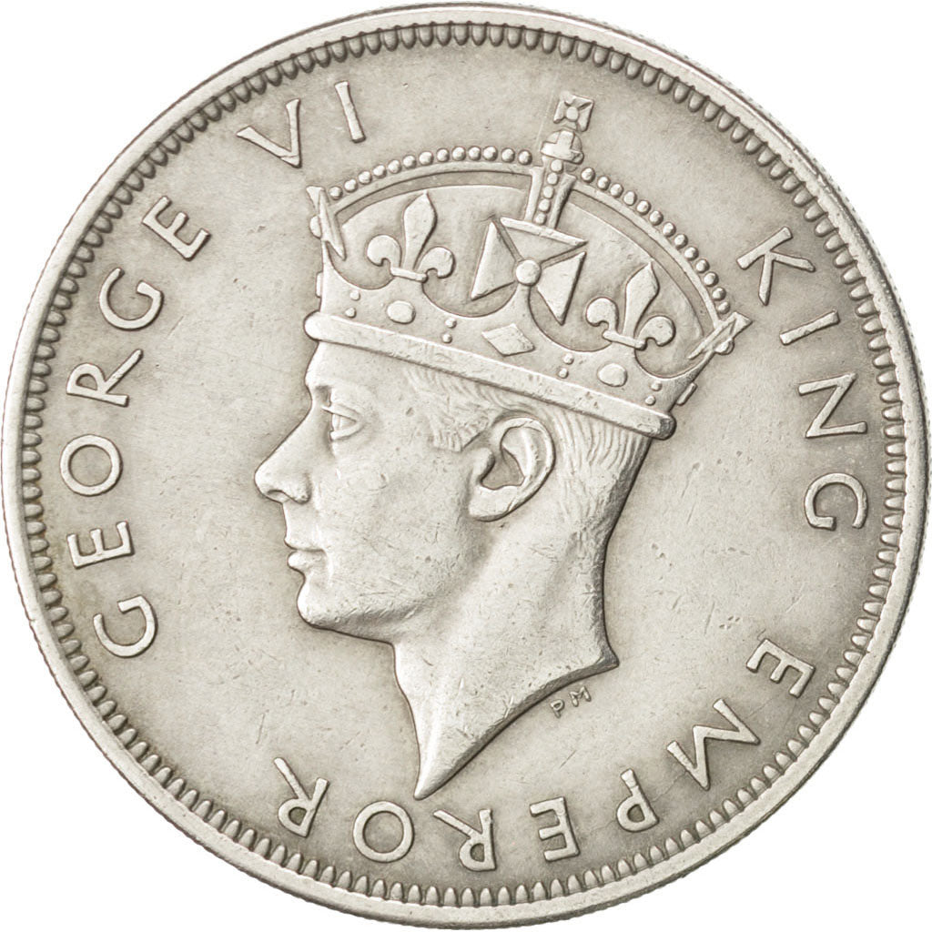 SOUTHERN RHODESIA, 1/2 Crown, 1947, KM #15b, AU(55-58), Copper-Nickel, 32.3,...
