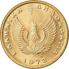 Coin, Greece, Drachma, 1973, AU(50-53), Nickel-brass, KM:107