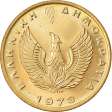 Coin, Greece, 2 Drachmai, 1973, MS(60-62), Nickel-brass, KM:108