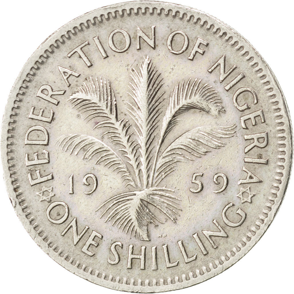 Nigéria,  Élisabeth II, 1 Shilling 1959, KM 5