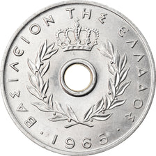 Coin, Greece, 10 Lepta, 1965, EF(40-45), Aluminum, KM:78