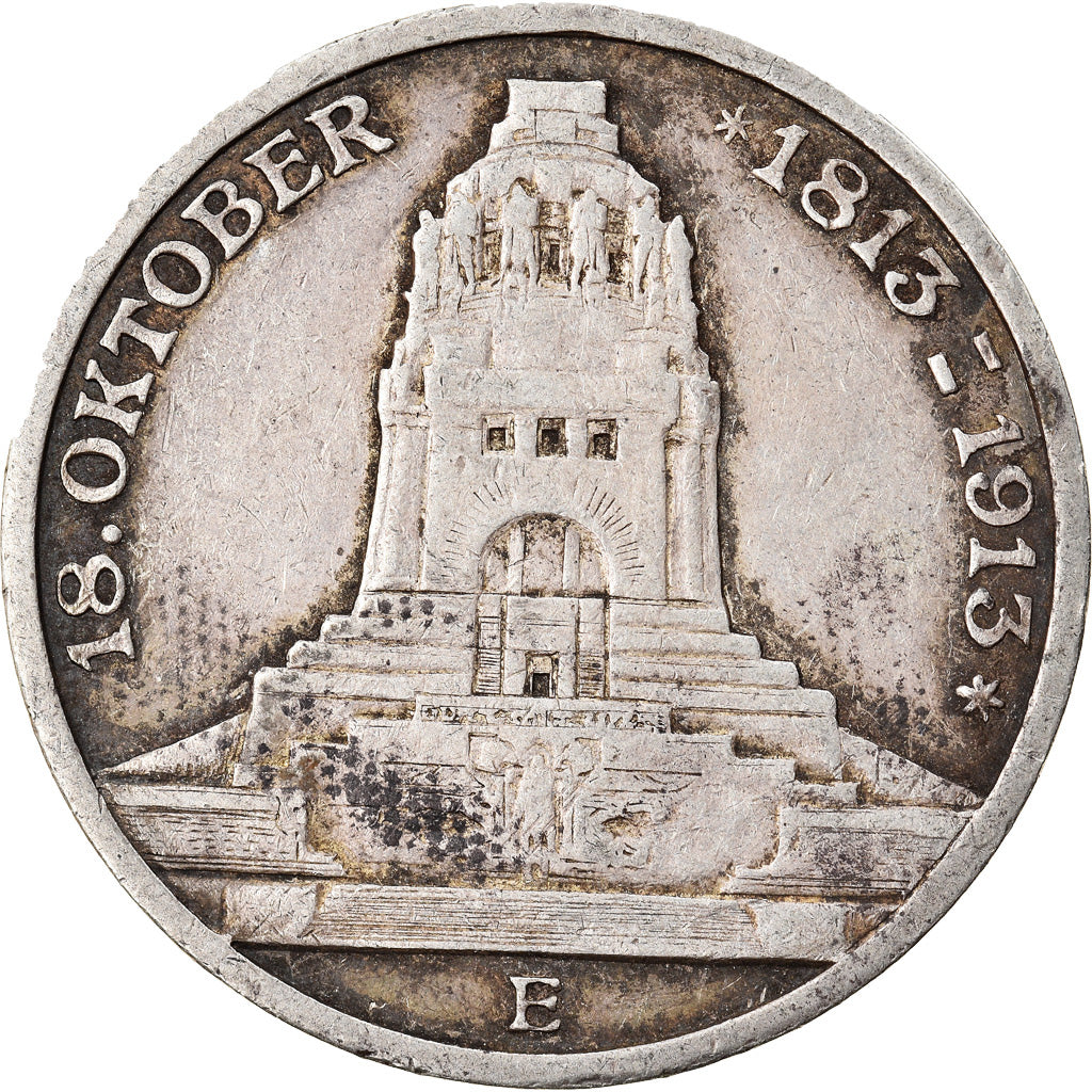 Coin, German States, SAXONY-ALBERTINE, Friedrich August III, 3 Mark, 1913