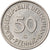 Moneta, Niemcy - RFN, 50 Pfennig, 1975, Karlsruhe, EF(40-45), Miedź-Nikiel