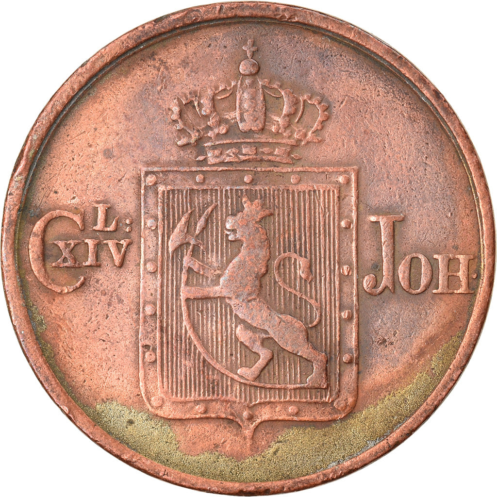 Coin, Norway, 1/2 Skilling, 1840, VF(30-35), Copper, KM:305.1