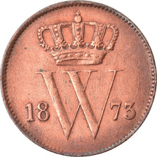 Munten, Nederland, William III, Cent, 1873, FR+, Koper, KM:100