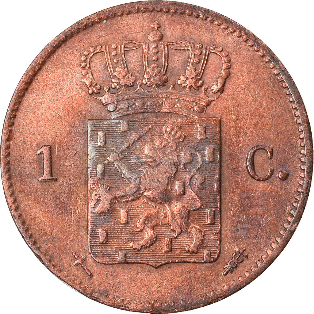 Munten, Nederland, William III, Cent, 1873, FR+, Koper, KM:100