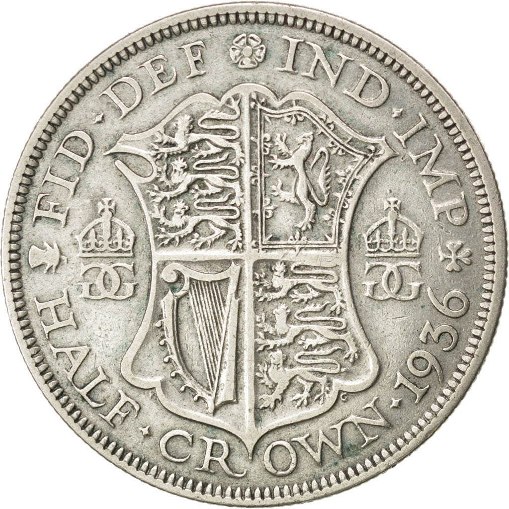 GREAT BRITAIN, Florin, Two Shillings, 1936, KM #906, EF(40-45), Copper-Nickel,..