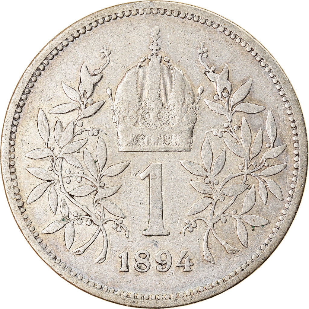 Coin, Austria, Franz Joseph I, Corona, 1894, EF(40-45), Silver, KM:2804