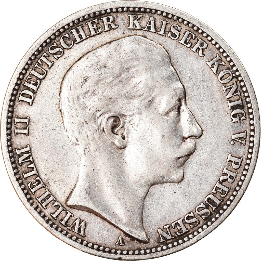 Monnaie, Etats allemands, PRUSSIA, Wilhelm II, 3 Mark, 1909, Berlin, TTB