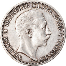 Monnaie, Etats allemands, PRUSSIA, Wilhelm II, 3 Mark, 1909, Berlin, TTB