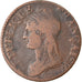 Moneta, Francja, Dupré, 5 Centimes, AN 8, Metz, VF(30-35), Bronze, KM:640.2