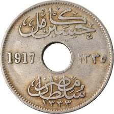 Münze, Ägypten, Hussein Kamil, 5 Milliemes, 1917, SS, Copper-nickel, KM:315