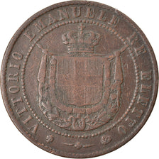 Monnaie, États italiens, EMILIA, Vittorio Emanuele II, 5 Centesimi, 1859