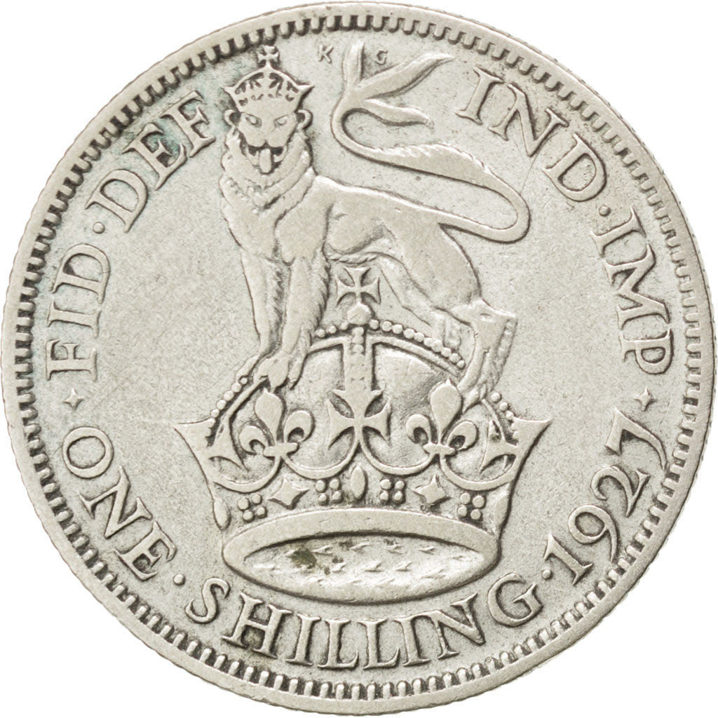 GREAT BRITAIN, Shilling, 1927, KM #829, VF(30-35), Silver, 23.5, 5.49
