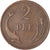 Munten, Denemarken, Christian IX, 2 Öre, 1874, Copenhagen, ZF, Bronze, KM:793.1