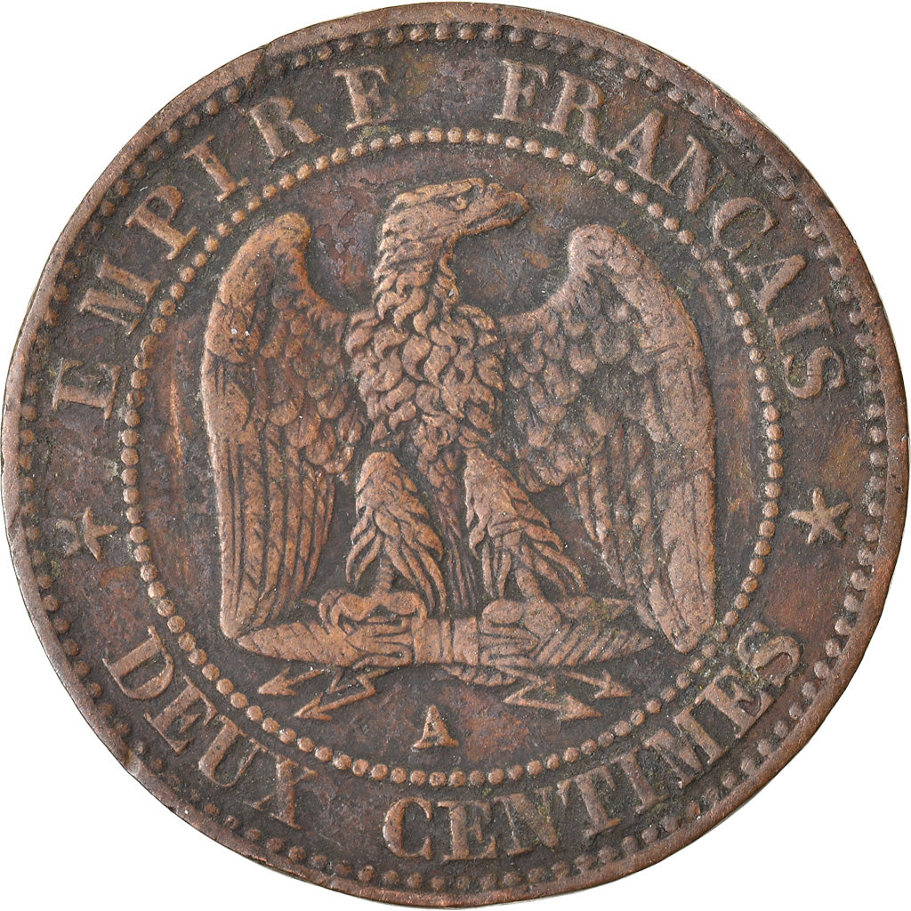 Monnaie, France, Napoleon III, Napoléon III, 2 Centimes, 1854, Paris, TB+