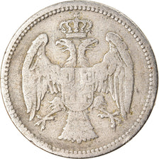 Moneta, Serbia, Milan I, 20 Para, 1884, VF(30-35), Miedź-Nikiel, KM:20
