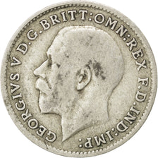 GREAT BRITAIN, 3 Pence, 1922, KM #813a, VF(30-35), Silver, 16.1, 1.37