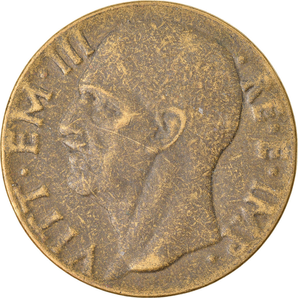 Coin, Italy, Vittorio Emanuele III, 10 Centesimi, 1943, Rome, VF(30-35)