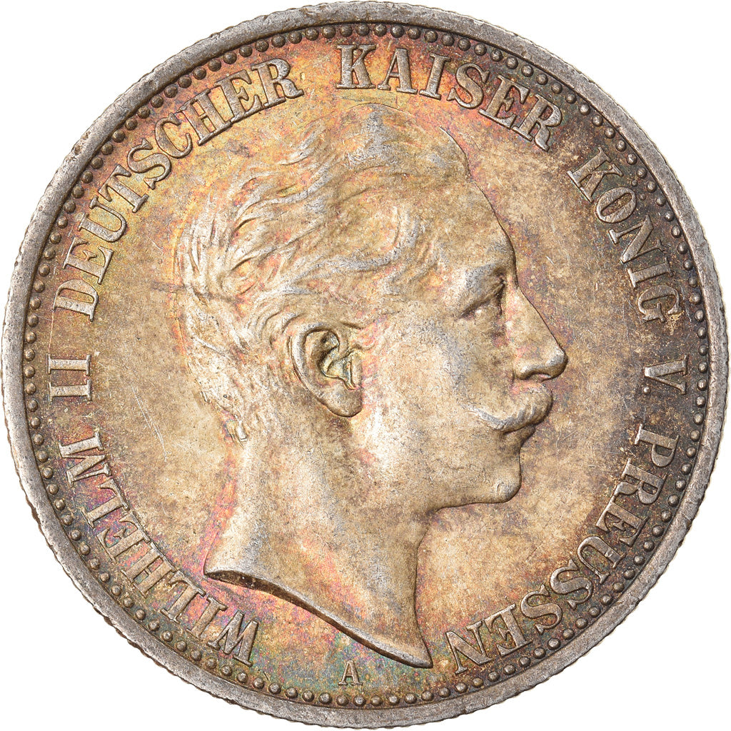 Coin, German States, PRUSSIA, Wilhelm II, 2 Mark, 1905, Berlin, VF(20-25)