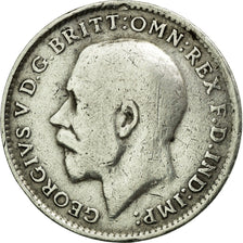 Coin, Great Britain, George V, 3 Pence, 1918, VF(30-35), Silver, KM:813