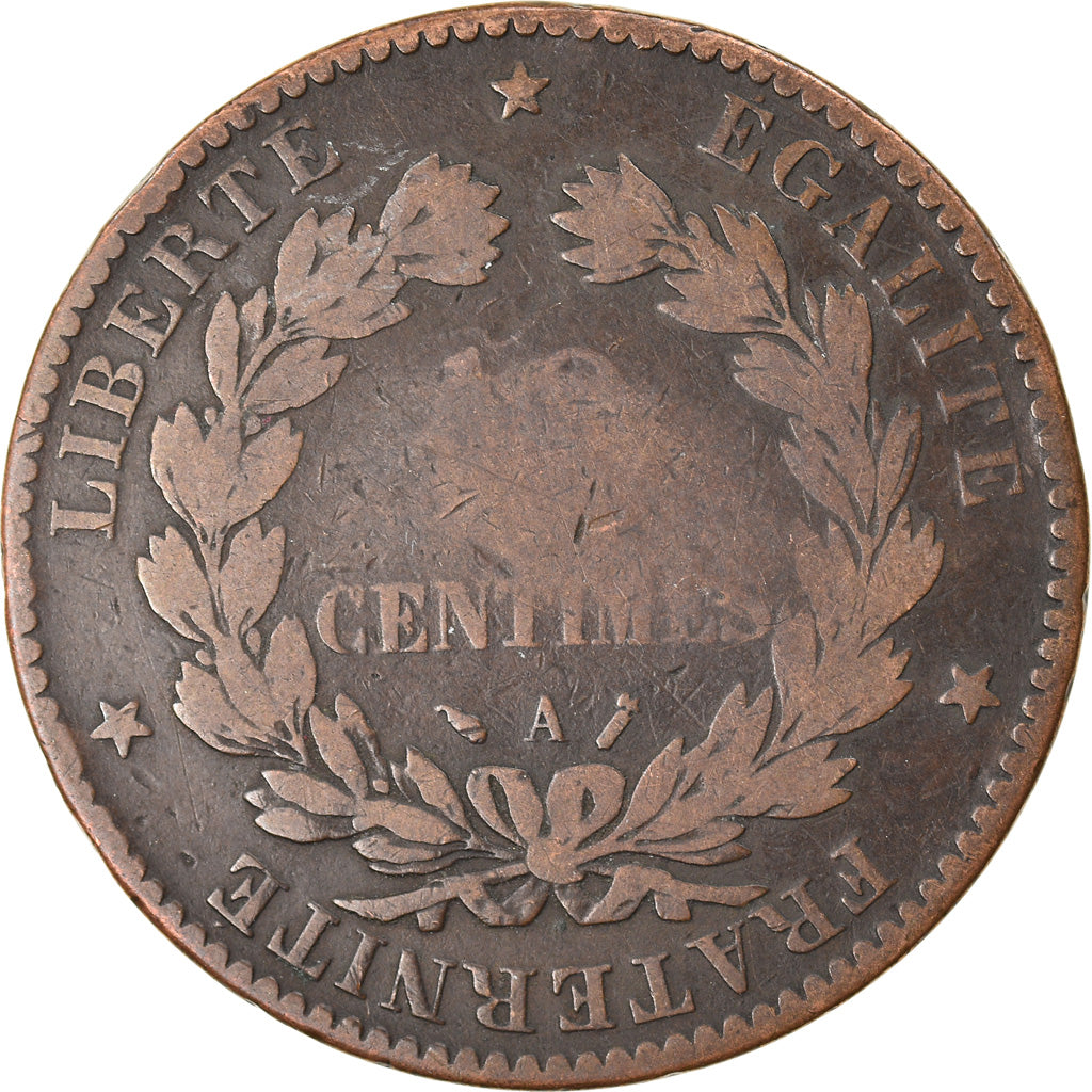 Coin, France, Cérès, 10 Centimes, 1890, Paris, VF(20-25), Bronze, KM:815.1
