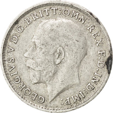 GREAT BRITAIN, 3 Pence, 1916, KM #813, EF(40-45), Silver, 16, 1.40