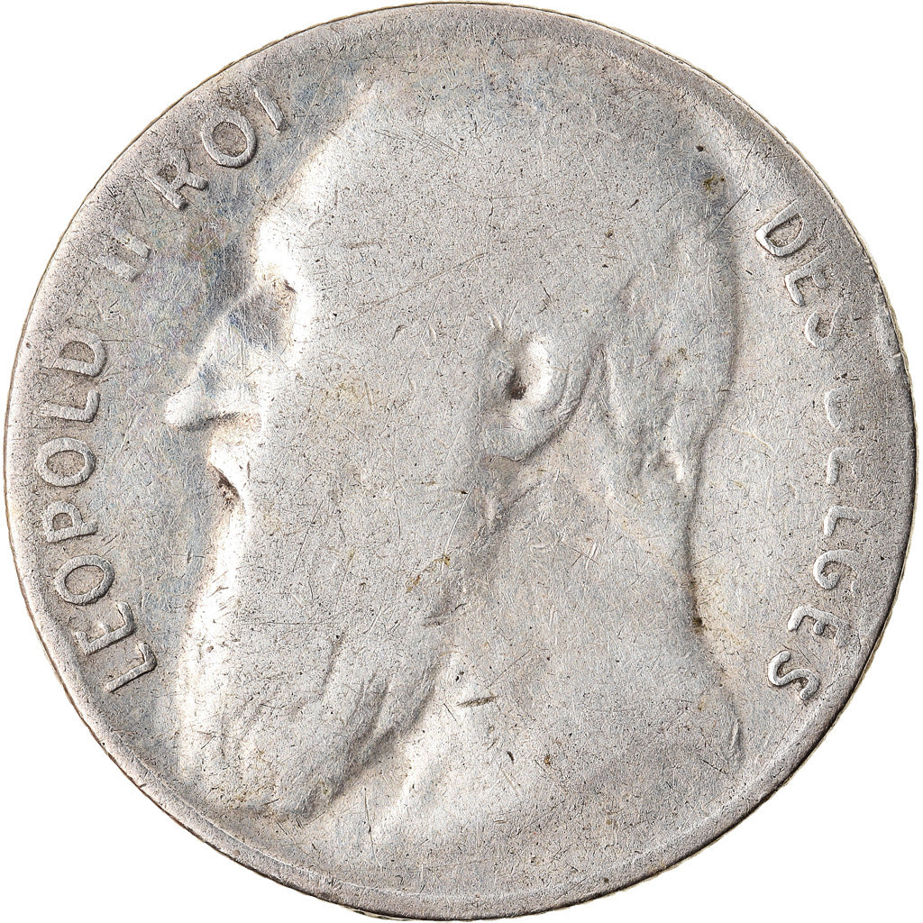 Coin, Belgium, 50 Centimes, 1901, VF(30-35), Silver, KM:50