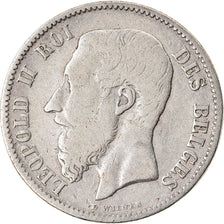 Coin, Belgium, Leopold II, 50 Centimes, 1899, EF(40-45), Silver, KM:26