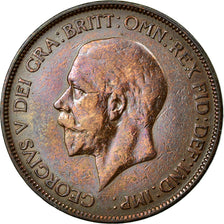 Coin, Great Britain, George V, Penny, 1928, EF(40-45), Bronze, KM:838